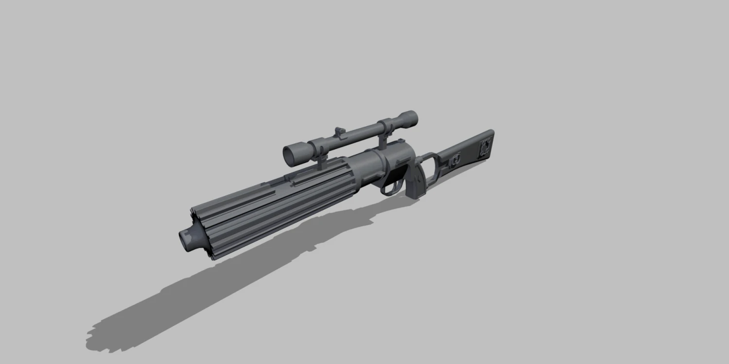star wars boba fett blaster carabine ee-3 3D Print Model .c4d .max .obj .3ds .fbx .stl .blend 