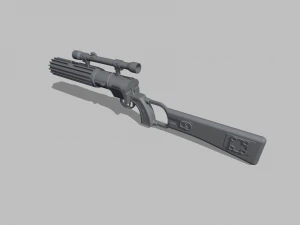 star wars boba fett blaster carabine ee-3 3D Print Model