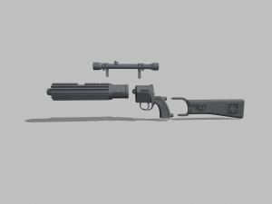 star wars boba fett blaster carabine ee-3 3D Print Model