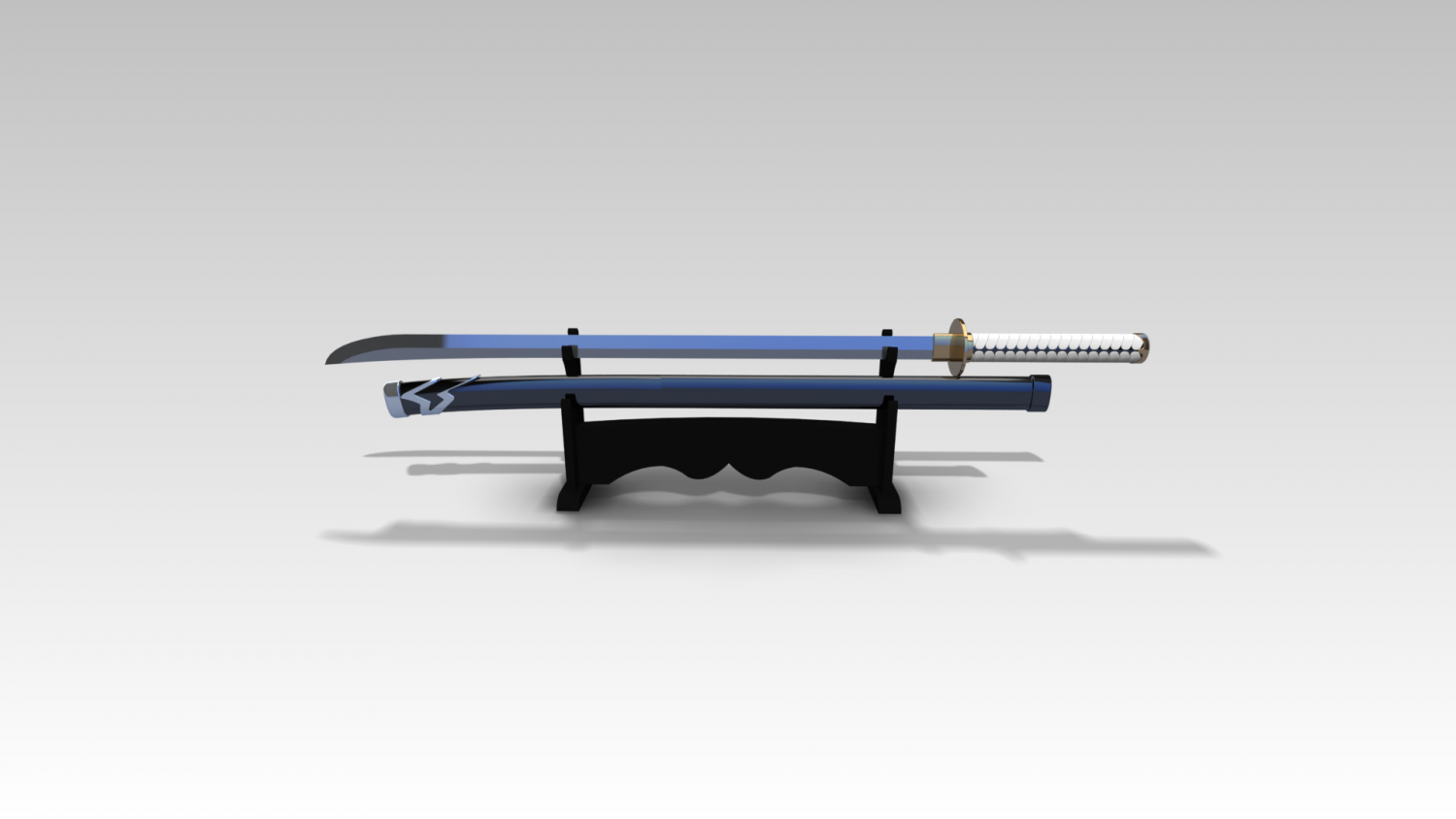 Devil May Cry Vergil Yamato and Scabbard STL 
