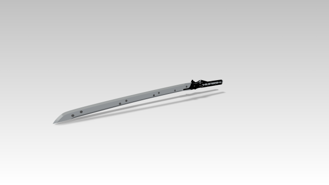 raidens blade metal gear rising revengeance 3d print model 3D-Druckmodell .c4d .max .obj .3ds .fbx .stl .blend 