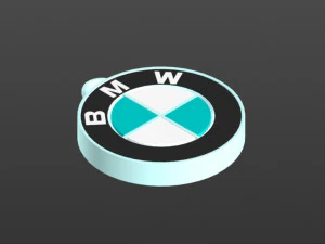 ロゴ bmw キーホルダー 3Dプリントモデル