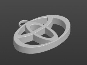 logo toyota keychain 3D Print Model
