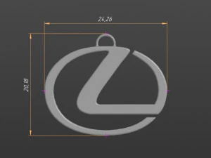 logo toyota keychain 3D Print Model