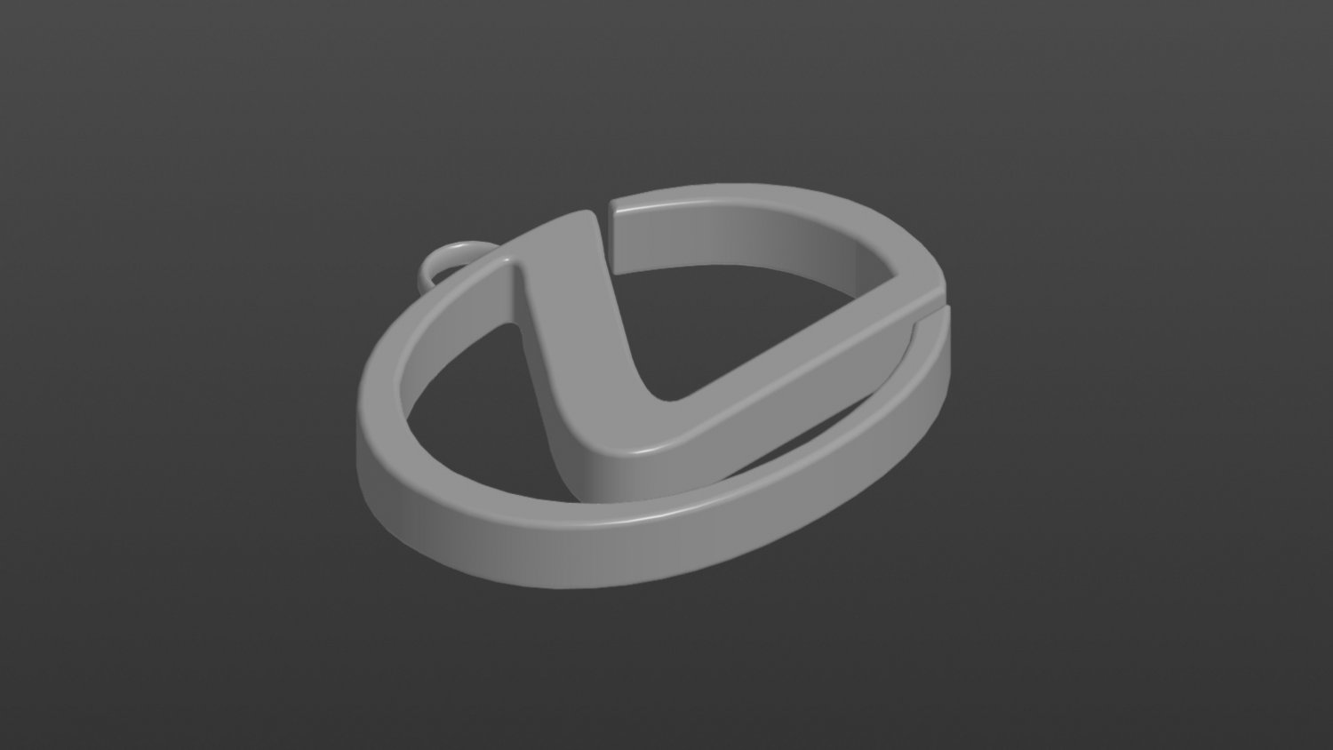 logo lexus keychain 3D in 3DExport