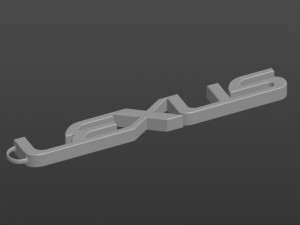 logo lexus keychain 3D Print Model