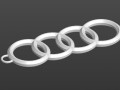 logo audi keychain 3D Print Model