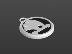logo skoda keychain 3D Print Model