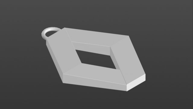 logo renaoult keychain 3D-Druckmodell .c4d .max .obj .3ds .fbx .stl .blend 
