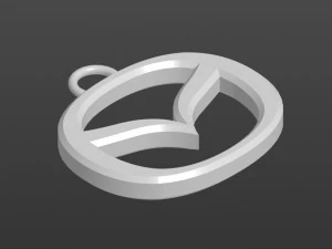 Брелок з логотипом Mazda 3D Принт Модель