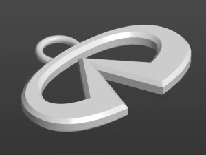 로고 인피니티 키체인 3D 프린트 모델