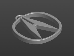 logo acura keychain 3D Print Model