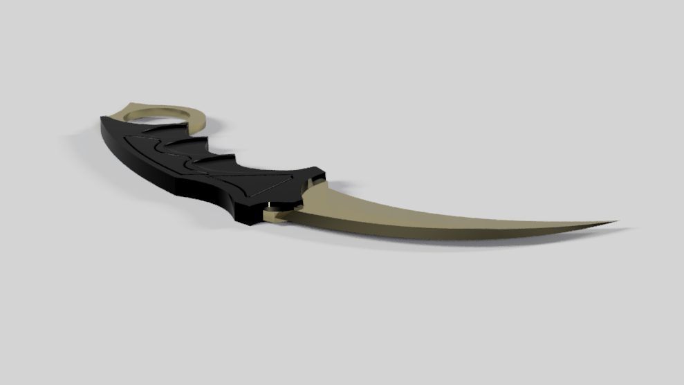 STL file Knife Karambit CSGO/ Couteau Karambit CSGO 🔪・3D printer