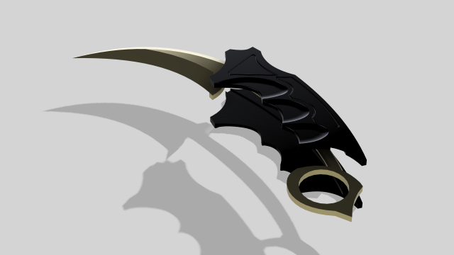 STL file Knife Karambit CSGO/ Couteau Karambit CSGO 🔪・3D printer design to  download・Cults