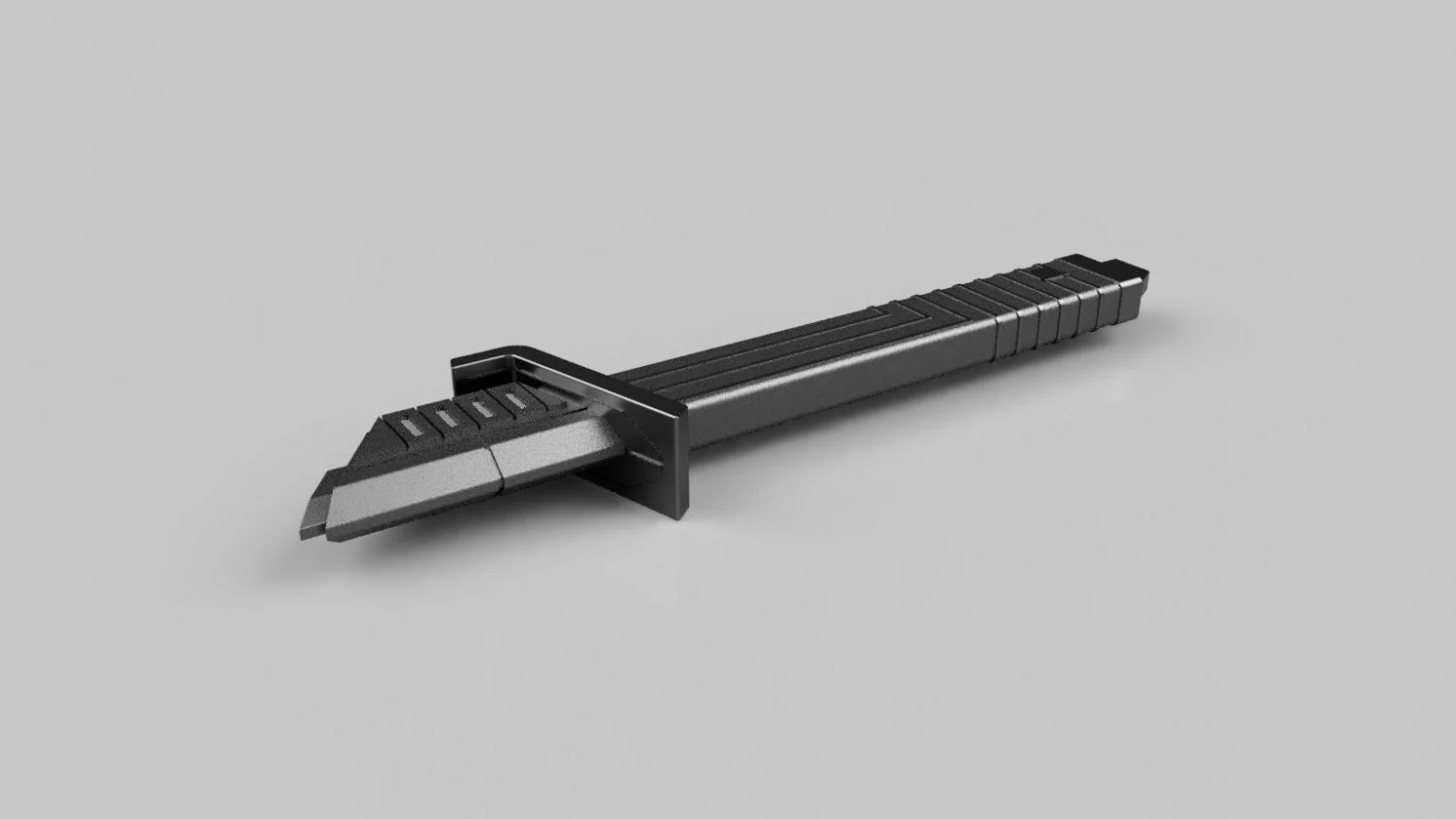 dark lightsaber from mandalorian 3D Print Model .c4d .max .obj .3ds .fbx .stl .blend