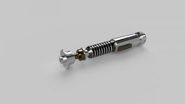 luke skywalker lightsaber 3d print model 3D Print Model .c4d .max .obj .3ds .fbx .stl .blend 