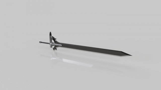 kirito sword sword art online 1 Modelo 3D .c4d .max .obj .3ds .fbx .stl .blend 