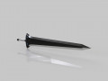 kirito sword sword art online 3 3D Model
