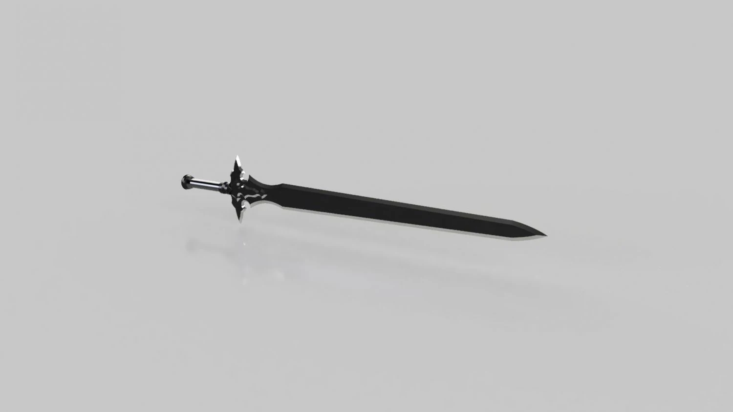 kirito sword sword art online 4 3D Model .c4d .max .obj .3ds .fbx .stl .blend