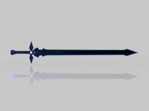 kirito sword sword art online 5 Modelo 3D