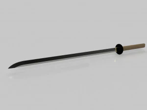 Katana de baixo poli Modelo 3D