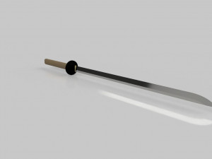 Low poly katana 3D Model