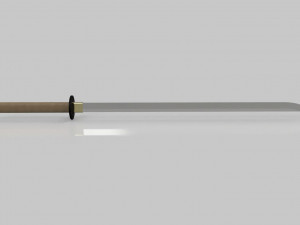 Low poly katana 3D Model