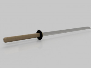 Low poly katana 3D Model