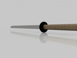 Low poly katana 3D Model