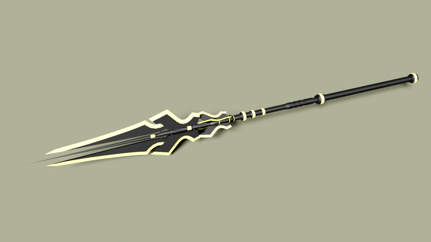 sci fi spear 3D Model .c4d .max .obj .3ds .fbx .stl .blend 