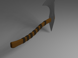 low poly axe 3D Model