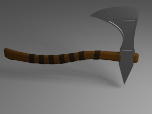 low poly axe 3D Model
