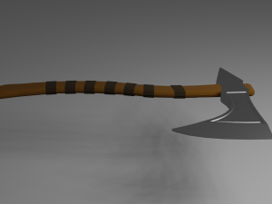 low poly axe 3D Model