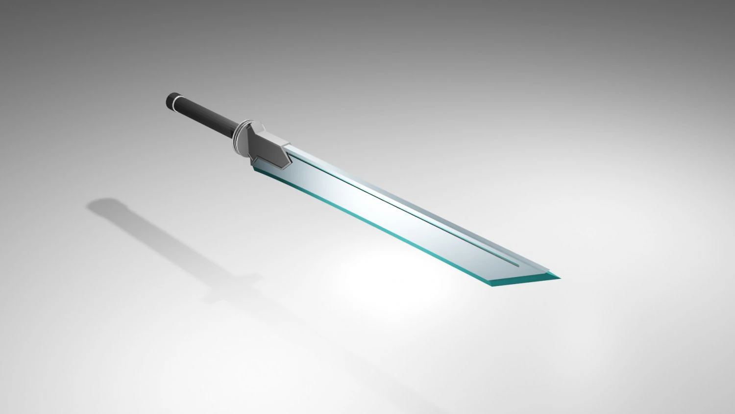 low poly sword 3D Model .c4d .max .obj .3ds .fbx .stl .blend 