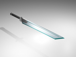 low poly sword 3D मॉडल