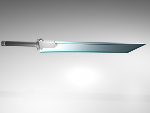 low poly sword 3D मॉडल
