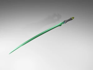 pedang poli rendah Model 3D