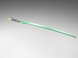 low poly sword Modelo 3D