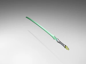 pedang poli rendah Model 3D