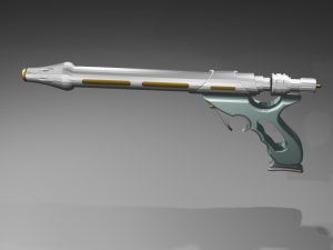 star wars jango fett blaster westar 34 3d print model 3D Принт Модель