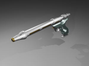 star wars jango fett blaster westar 34 3d print model 3D Принт Модель