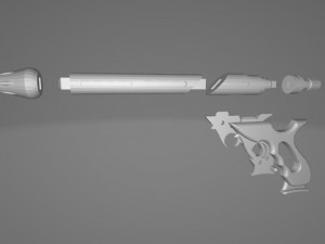 star wars jango fett blaster westar 34 3d print model 3D Принт Модель