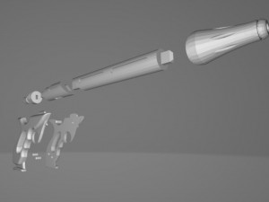 star wars jango fett blaster westar 34 3d print model 3D Принт Модель