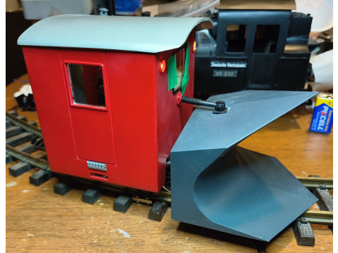 X 4902 Furka Oberalp sneeuwploeg 1-22-5 G schaal 45mm 3D printmodel