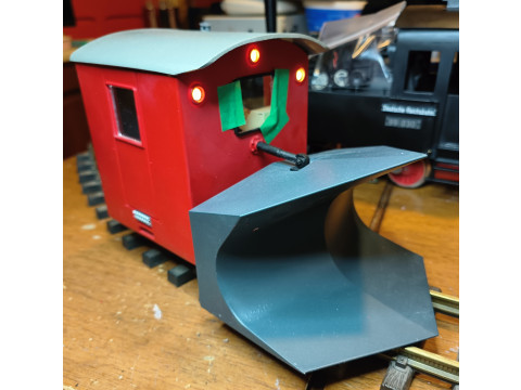 X 4902 Furka Oberalp sneeuwploeg 1-22-5 G schaal 45mm 3D printmodel