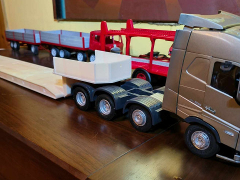 1-24 규모의 도로 운송 트레일러 3D 프린트 모델