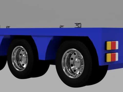 1-24 규모의 도로 운송 트레일러 3D 프린트 모델