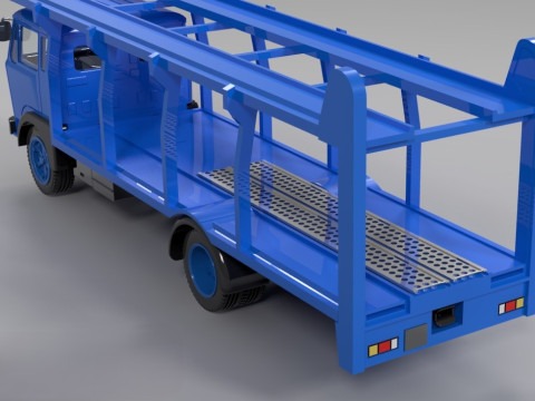 Caminhão de transporte de automóveis FIAT 682 1-24 Modelo de Impressão 3D