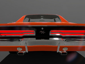 dodge charger rt se 1969 general lee special edition 3D Модель