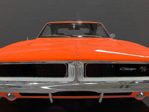 dodge charger rt se 1969 general lee special edition 3D Модель
